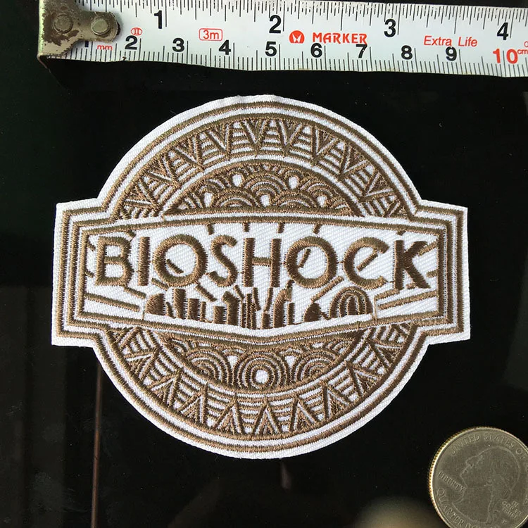 Bioshock вышивка термонаклейки наклейка для одежды куртки сумки сшить аппликация