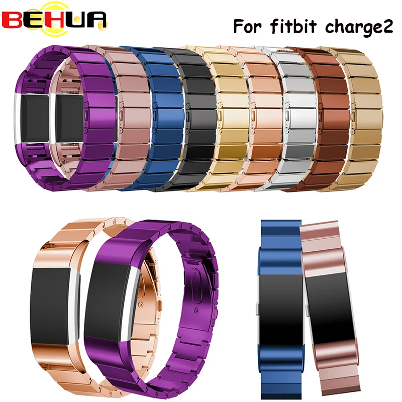 

9 colors Stainless Steel Watch Band For Fitbit Charge 2 Wrist WatchBand Bracelet Smart Wristband accessory For Fitbit charge2