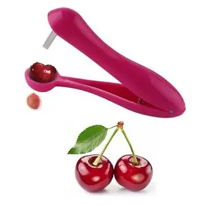 Приспособление для удаления косточек из семян вишни оливковой 3 цвета 13x8x3 см | Дом