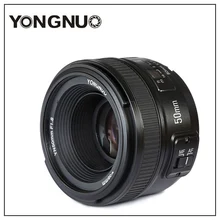 Yongnuo YN50mm F1.8 AF объектив Большая диафрагма Автофокус для Nikon DSLR