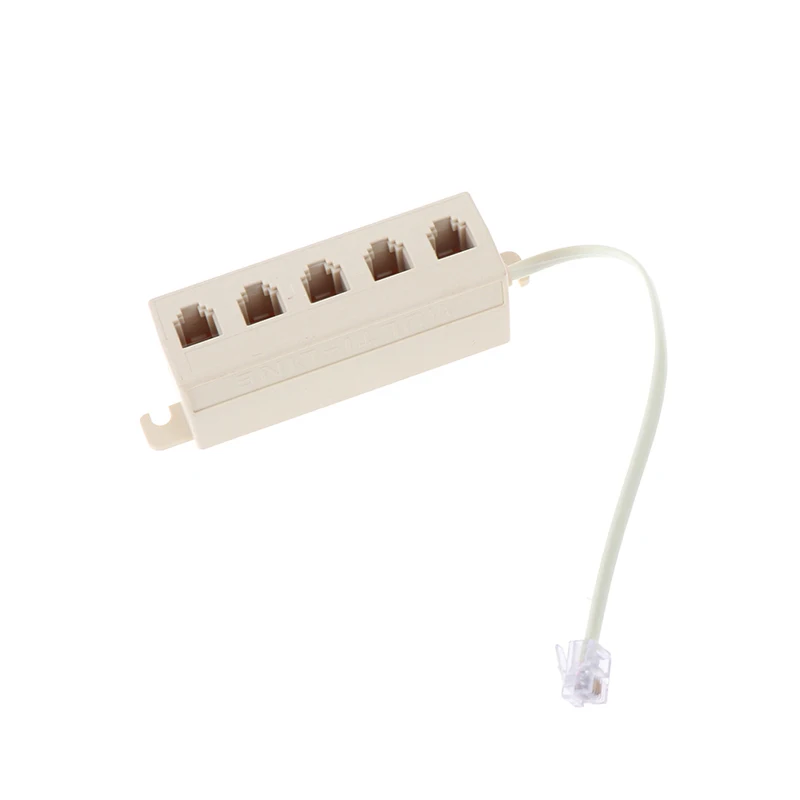 RJ11 полезные 5 Way Outlet телефон модульный гнездо соединителя телефона сетевой