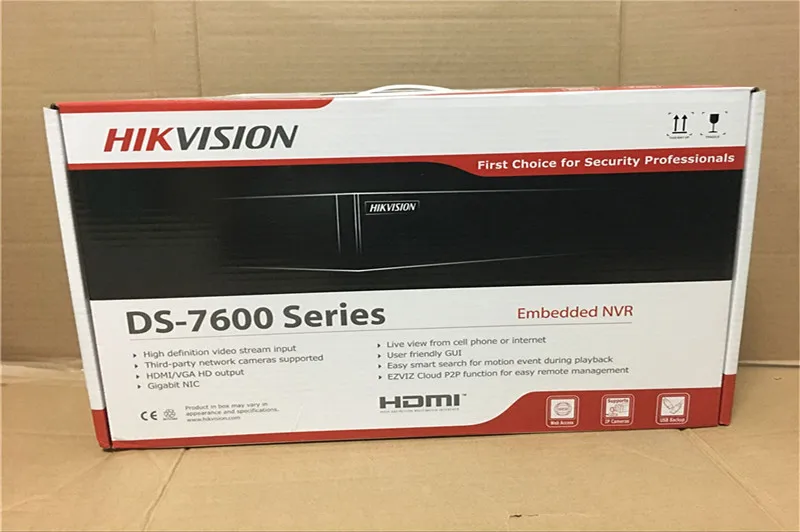 Система видеонаблюдения Hikvision камера система безопасности комплект 4 K POE NVR DS 7604NI