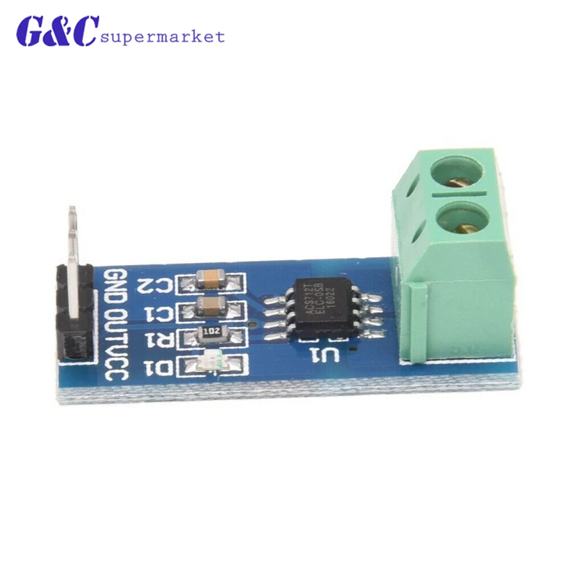 Модуль датчика тока зала ACS712 модуль для Arduino 5A 20A 30A 1 шт.|Интегральные схемы| |