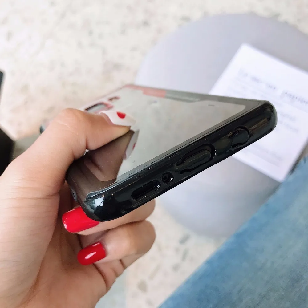Мягкие границы для samsung Galaxy S9 S8 плюс S7 S7Edge чехол прозрачный имитация акриловые
