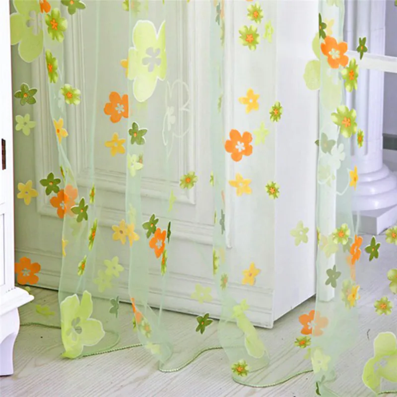 Тюлевые шторы с цветочным кружевом 1 шт. занавески оконная решетка кружевные