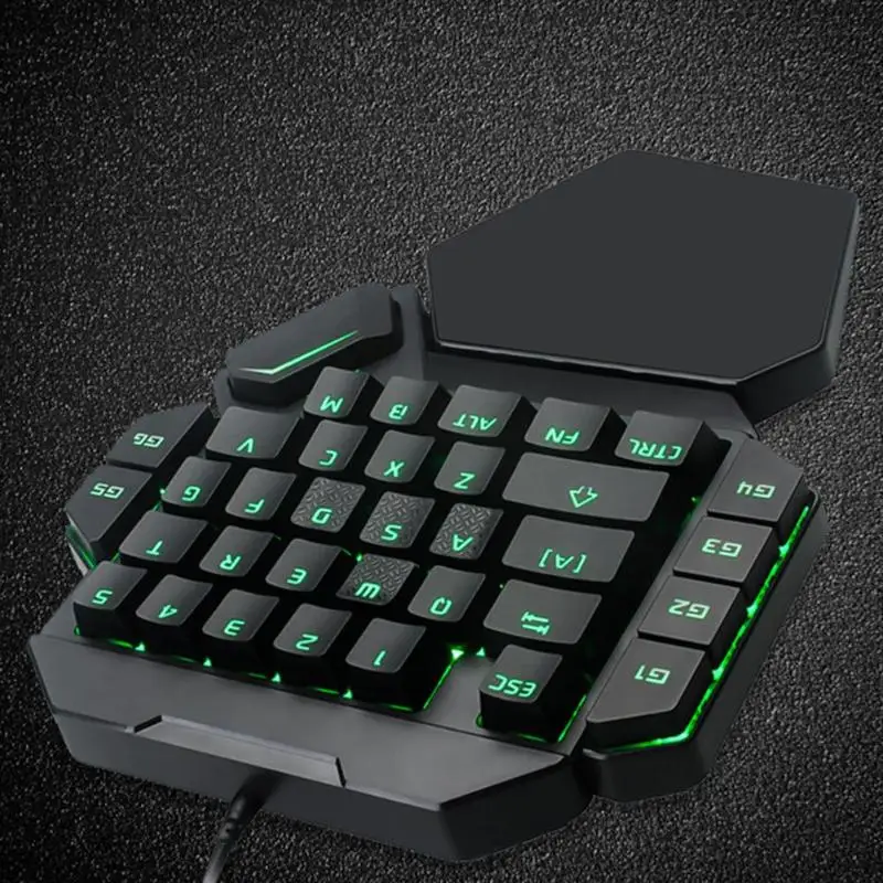 K50 Проводная USB клавиатура с одной рукой Макросъемка Механическая игровая клавиатура