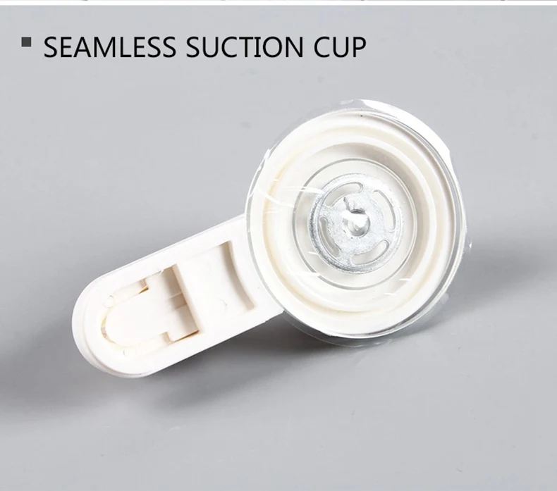 KLX Quality Vacuum Sucker hook Punch free Bathroom towel hook shelf Kitchen hanging hooks home wall storage Give magic sticker