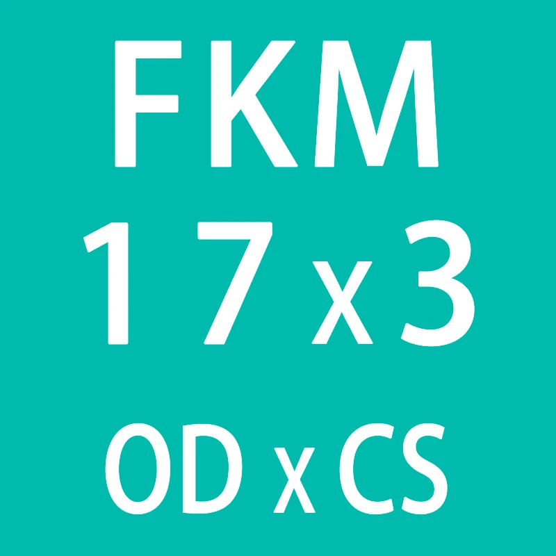 10 шт./лот резиновое кольцо зеленый FKM уплотнительное кольцо OD10/11/12/13/14/15/16/17/18/19/20*3 мм Толщина уплотнительное кольцо масло для уплотнения кольцо прокладки, шайбы - Цвет: OD17mm