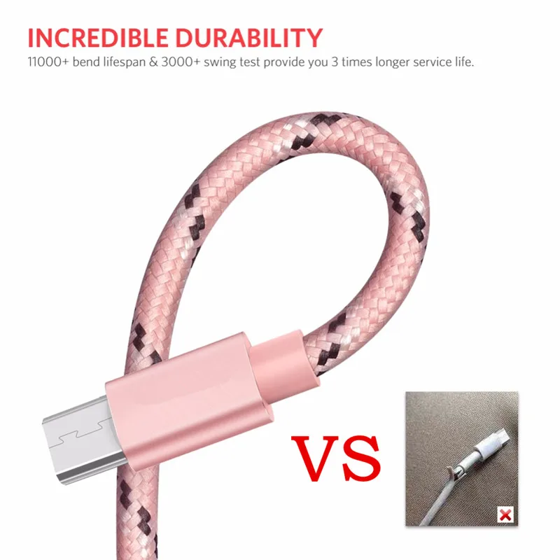 Оригинальный 3 м длинный Micro usb кабель для передачи данных Samsung Galaxy M10 J3 J5 J7 J8 J6 J4 Plus A6
