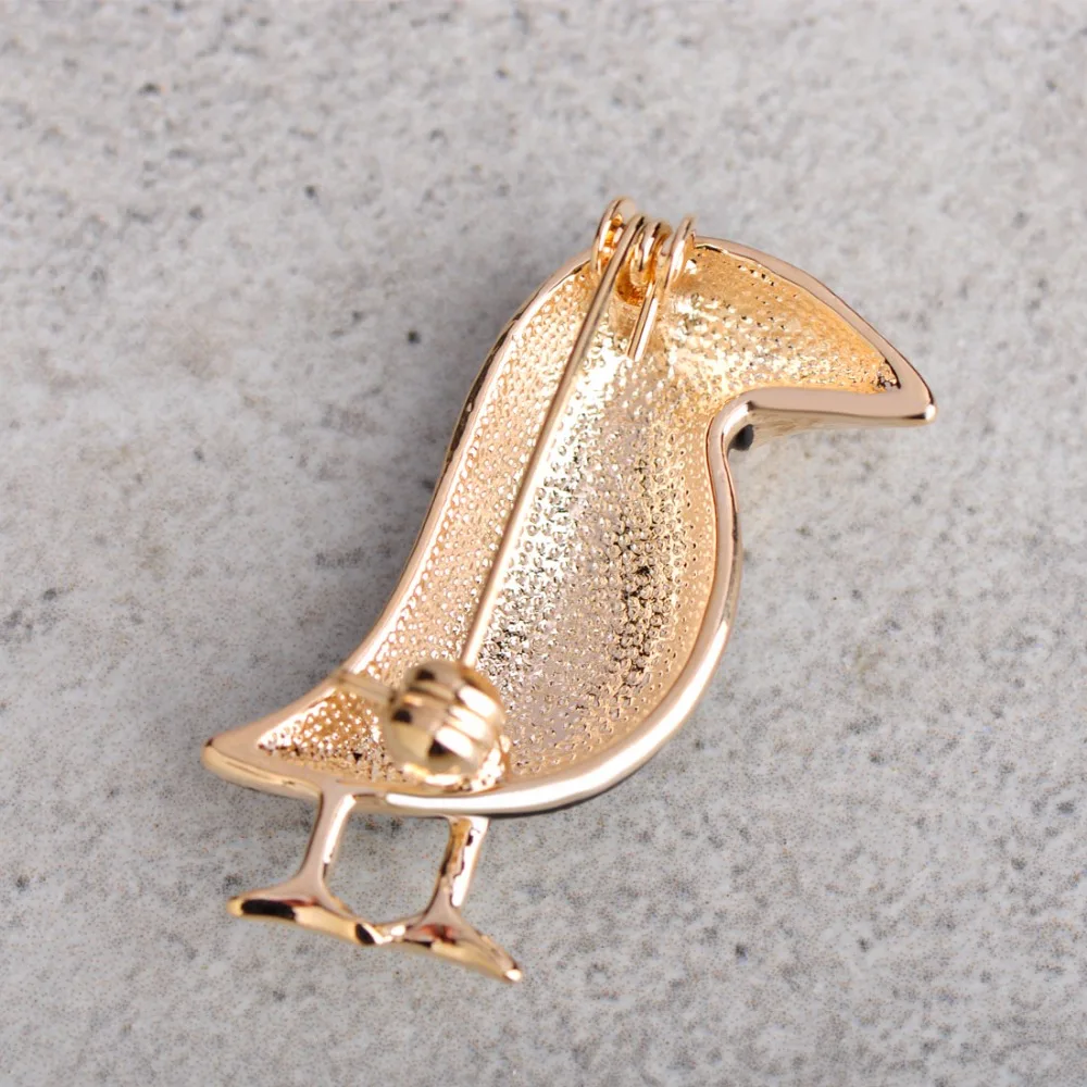 Брошь Funmor ворона черная Птица на эмали мужские и женские броши воротник костюма