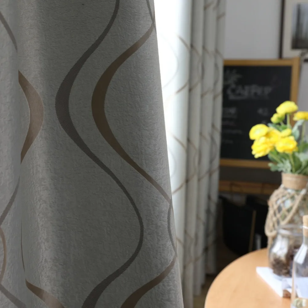 NAPEARL полосатые волнистые шторы для гостиной затемненные классические декорации