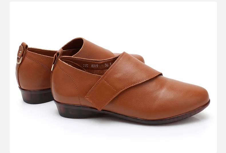 GKTINOO женская обувь на плоской подошве; коллекция года; сезон осень-весна; обувь на плоской подошве из натуральной кожи; Женская Повседневная Удобная обувь на платформе с острым носком