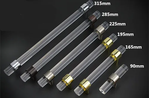 Современная ручка двери акриловые ручки для ящиков выдвижных кухонный шкаф