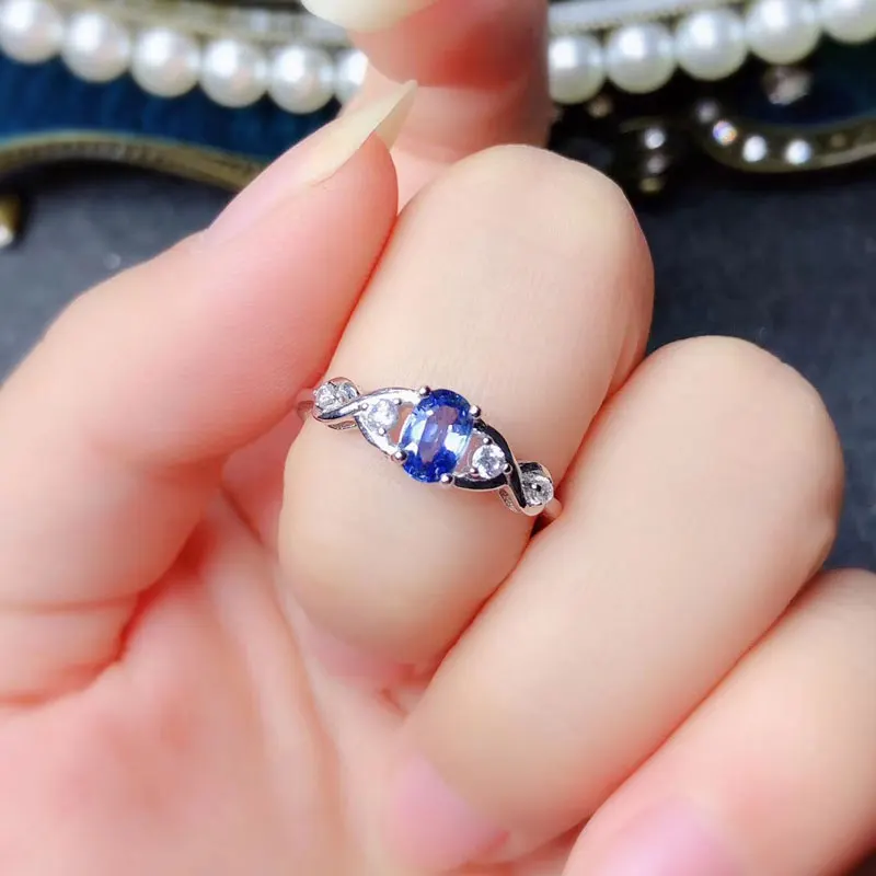 Ювелирные изделия CoLife кольцо с натуральным сапфиром Королевского синего цвета