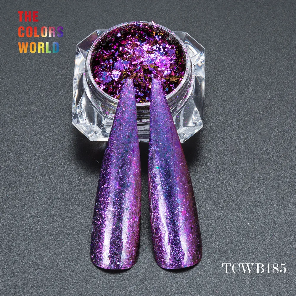 Искусственные хлопья с волшебным эффектом TCWB185 большого размера хамелеон для