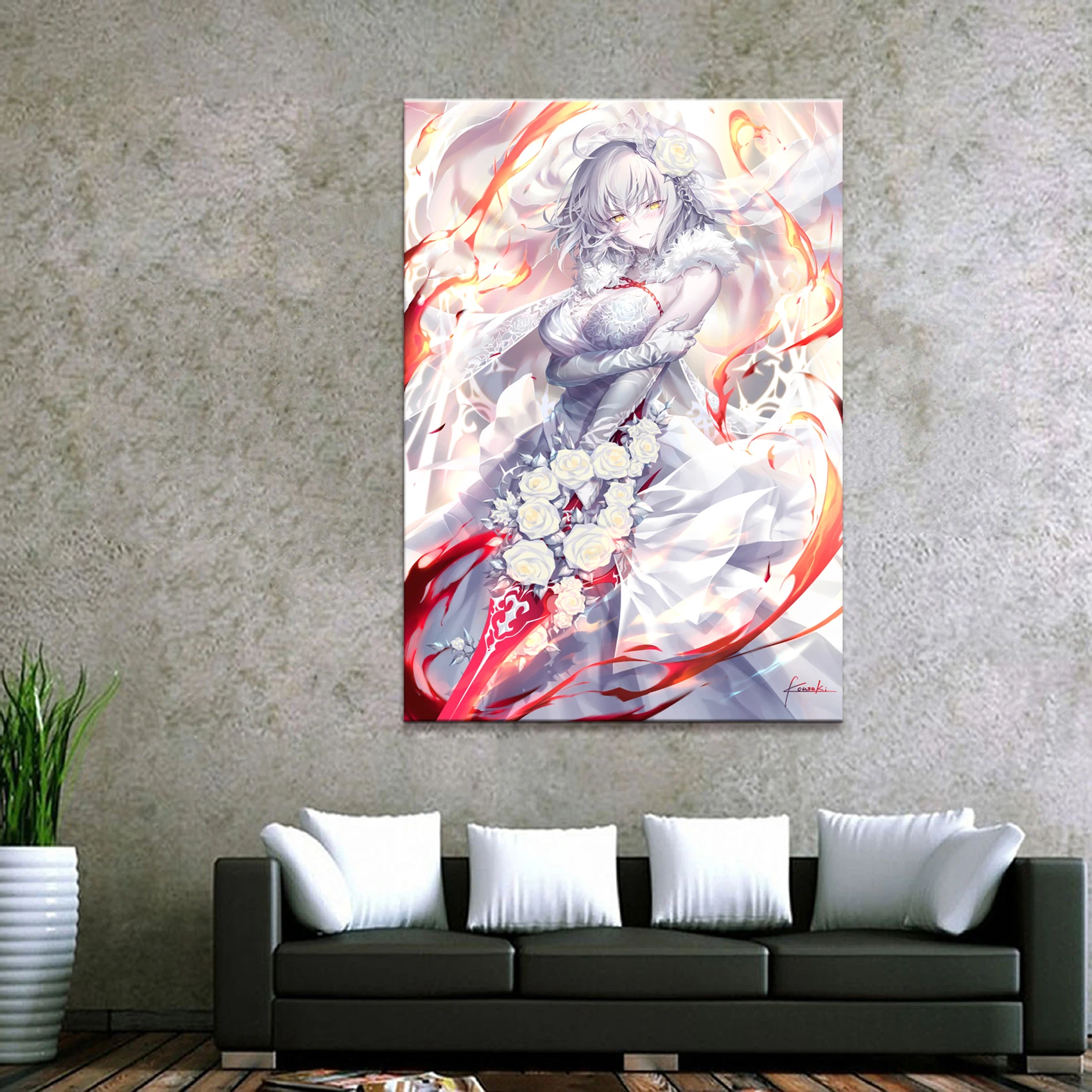 Декор для дома холст 1 шт. милый сексуальный аниме судьба Grand Order художественные
