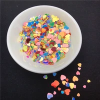 10gpack mix colors glitter nail sequins paillettes multi size 3mm 4mm 6mm heart shape loose sequin nail artsale on cost price