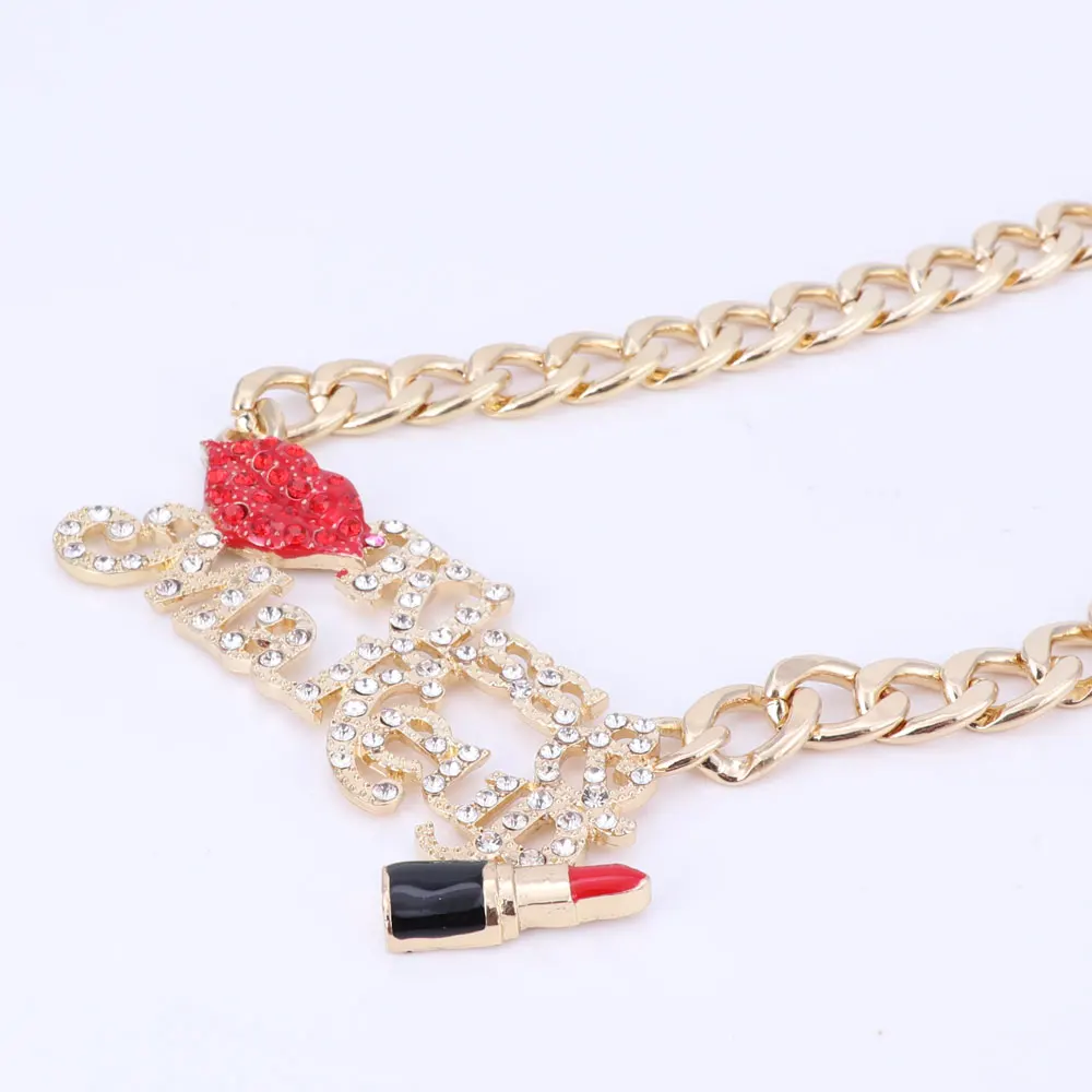 Красная Сексуальная губная и эмалированная помада поцелуй макияж женское