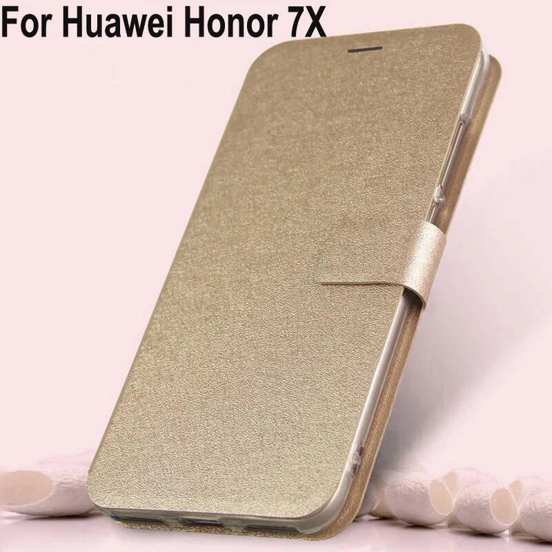 Роскошный кожаный чехол для телефона Huawei Honor 7X coque iPhone X мобильный телефон Honor7x