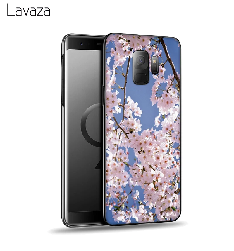 Lavaza Plant Flower Cherry Soft Case for Galaxy A3 A5 2016 2017 A6 plus A7 A8 A9 J6 2018 A10 30 40 50 70 |