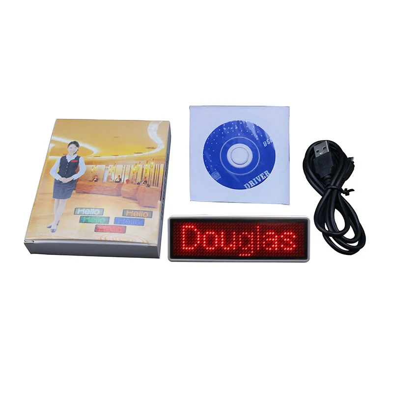 Bluetooth беспроводной светодиодный значок высокого качества знак с именем