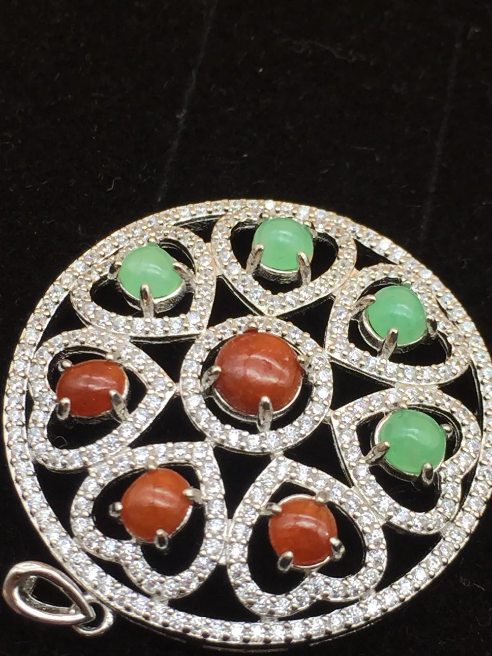 Fine Jewelry Myanmar Natural Emerald 925 Silver Women's Necklace Pendan | Украшения и аксессуары