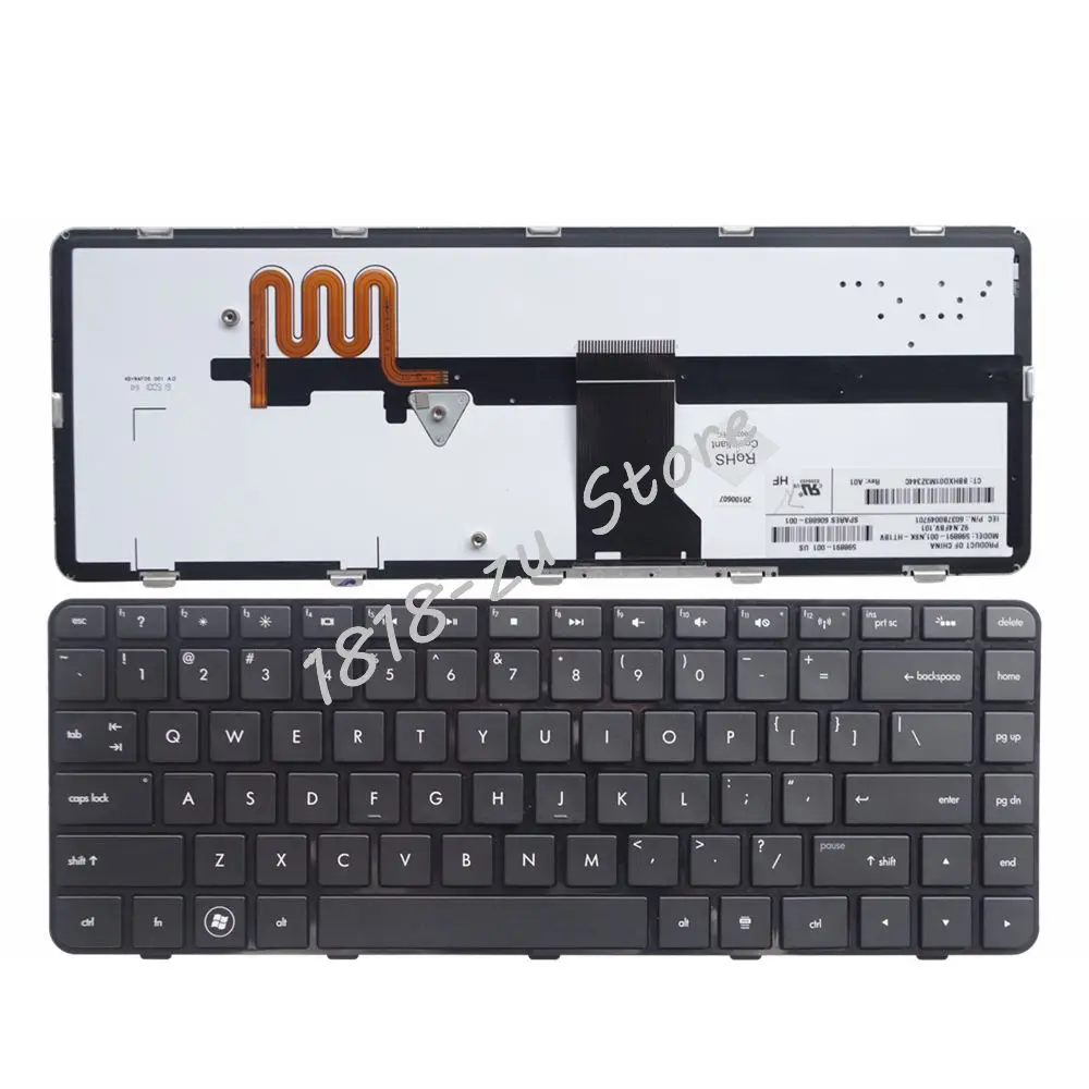 

New Keyboard For HP Pavilion DM4 DM4T DM4X DM4-1000 DM4-1100 DM4-2000 DM4-2100 DM4-1164nr Laptop US English With Backlit