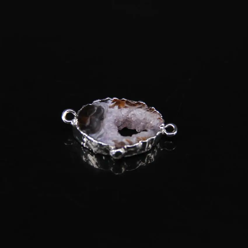 5 шт./лот соединитель для плиты Geode Freeform Натуральный Druzy Agates сырье дюрси кварц