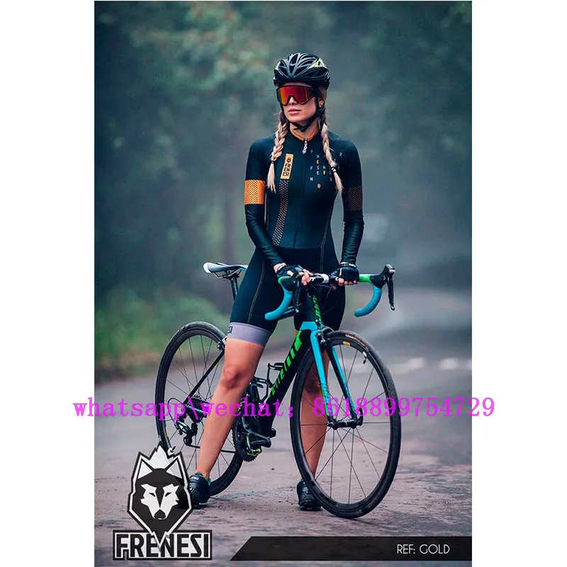 suits Frenesi colombia Cali ropa ciclismo mujer Маутейн велосипедная одежда skinsuit speedsuit дышащая велосипедная Джерси костюм купальник - Цвет: suits