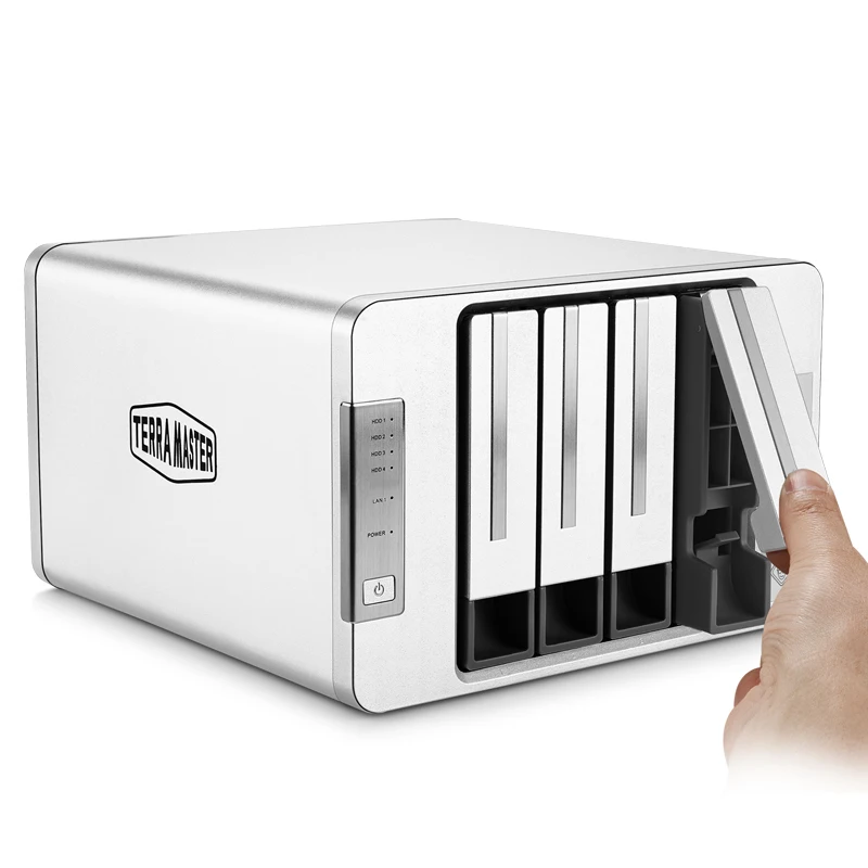 TerraMaster 3 5/2 5 дюйма 4Bay HDD NAS облачный сервер для домашнего/офисного хранения ЦП DDR3
