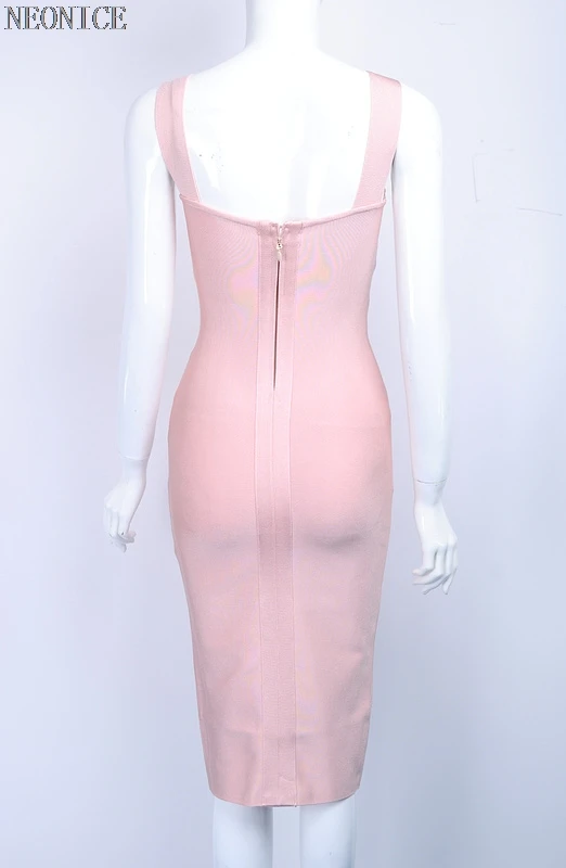 Новинка 2017 года Бандажное платье эластичное обтягивающее для ночного клуба