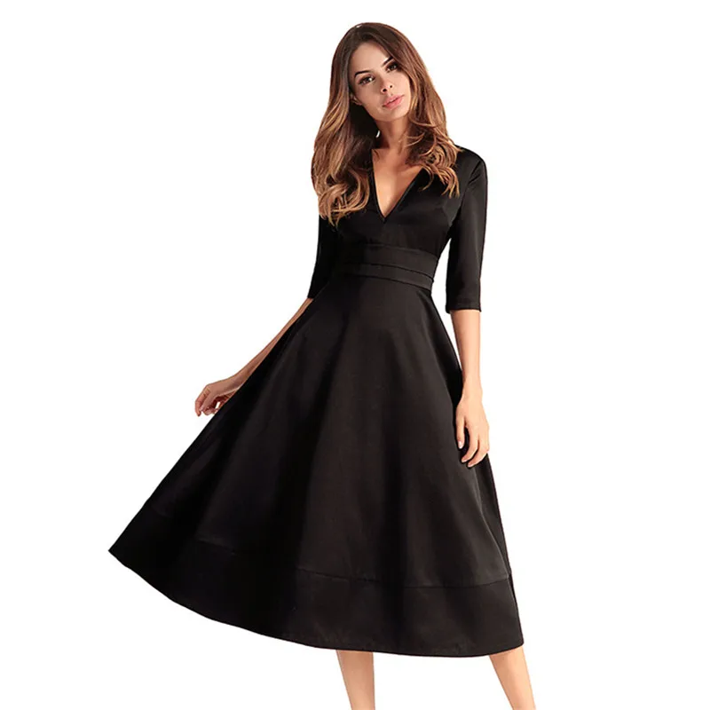 Сексуальные женские платья 2020 v воротник винтажные летние размера плюс Модные