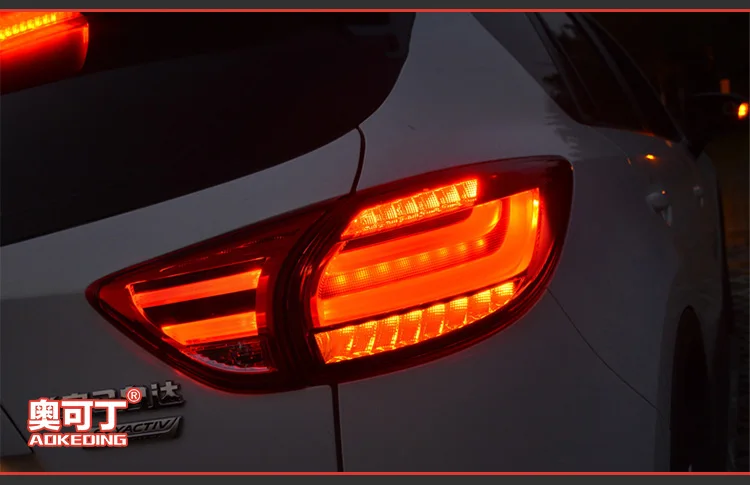 AKD Тюнинг автомобилей задние фонари для Mazda CX-5 CX5 задние фонари светодиодный DRL ходовые огни Противотуманные фары с ангельскими глазками задние габаритные огни