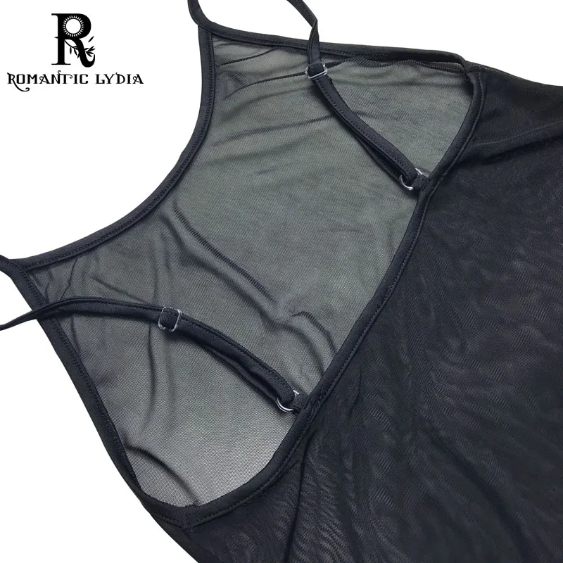 Женский костюм с сеткой на бретельках открытой спиной прозрачный облегающий