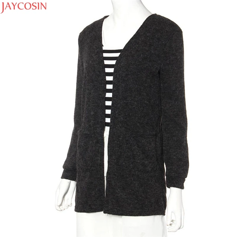 Women Sweater Long Cardigan 2019 Fashion Autumn Winter Style Sleeve Loose Thick Knitted female Sweaters Coat |