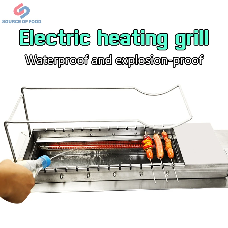 Электрический бездымный решетка для зажаривания барбекю из нержавеющей стали