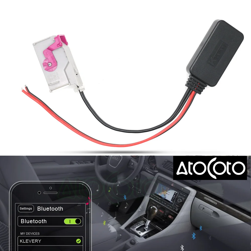 AtoCoto Bluetooth модуль для Audi RNS E навигации A8 TT R8 A3 A4 радио 32 Pin AUX кабель адаптер