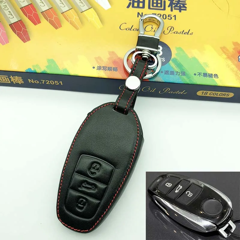 Чехол для автомобильного ключа vw touareg 2011 2014 2016 2017 чехол из натуральной кожи с