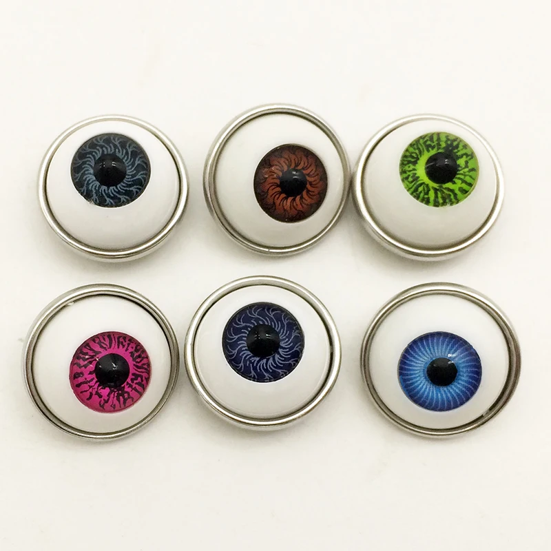

10PCS/SET eye Metal Snap Button For Snap JEWELRY (fit 18mm 20mm Snap) MQ2232