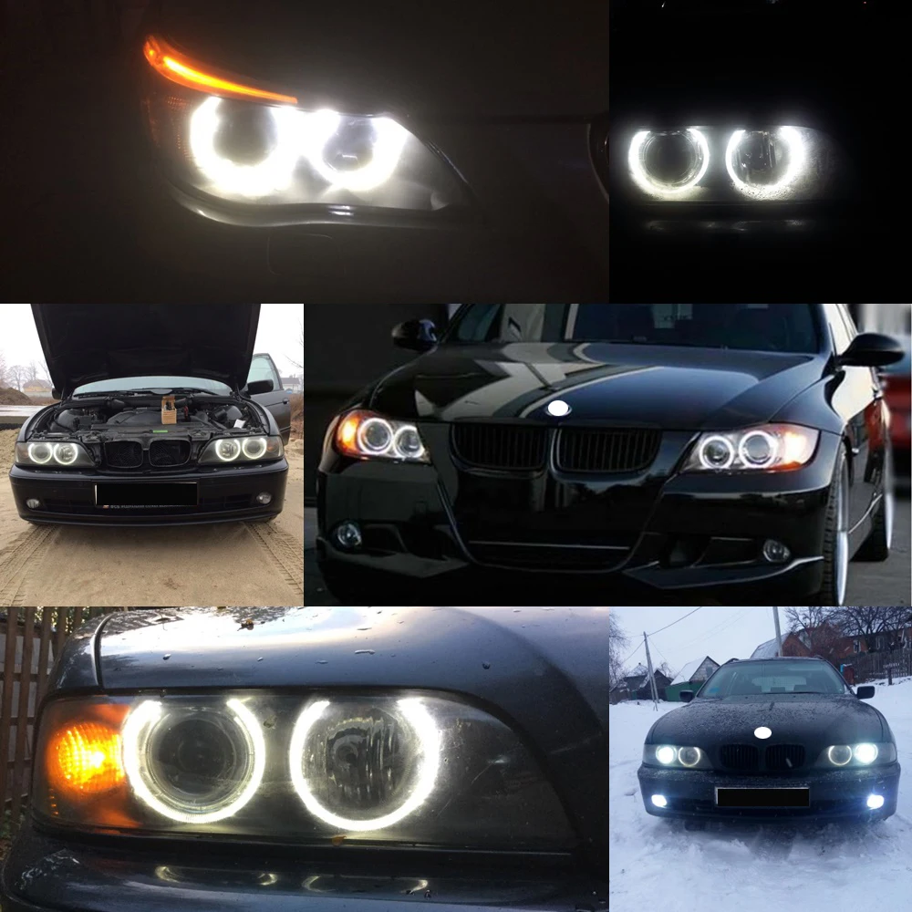 1 пара 10 Вт 12 В Светодиодные Габаритные огни глаза ангела лампы для BMW E39 E53 E61 E64 E65 E66