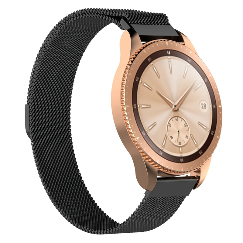 YUEDAER металлический Миланский магнитный ремешок для часов для samsung Galaxy Watch 42 мм 46 мм ремешок из розового золота для samsung Watch 42 46 ремешок