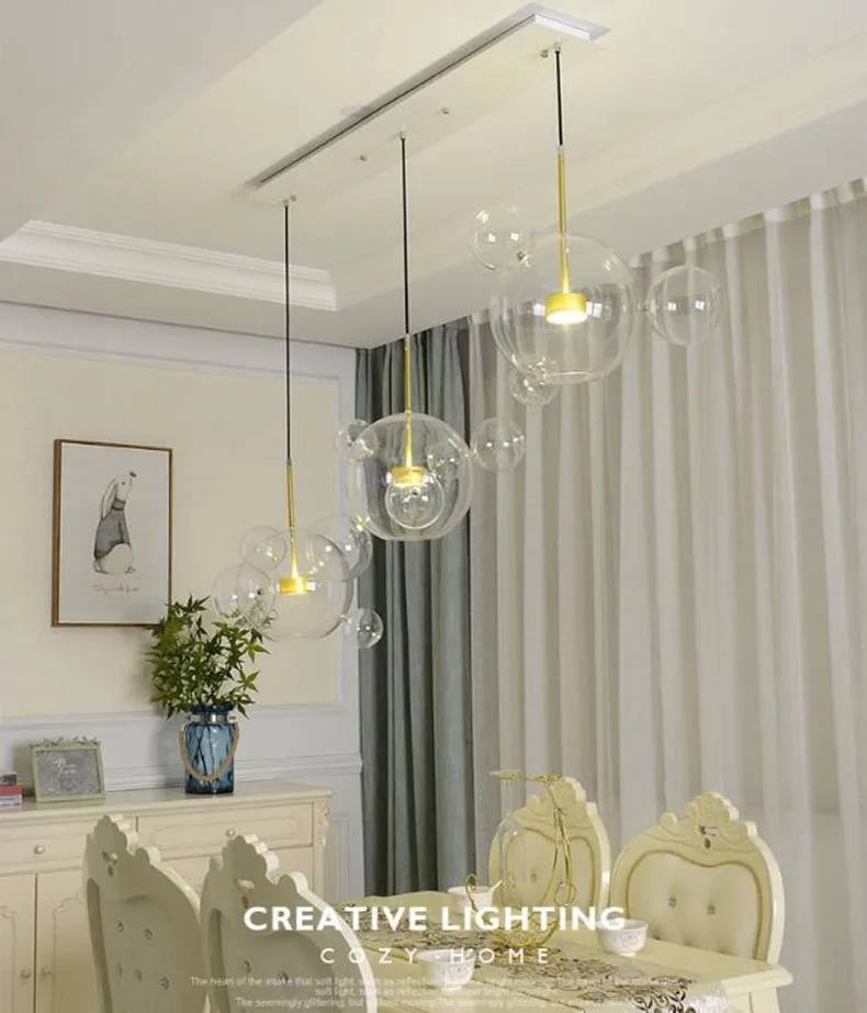 Молекулярный мяч с одной головкой подвесные светильники led hanglamp лофт декор лампы