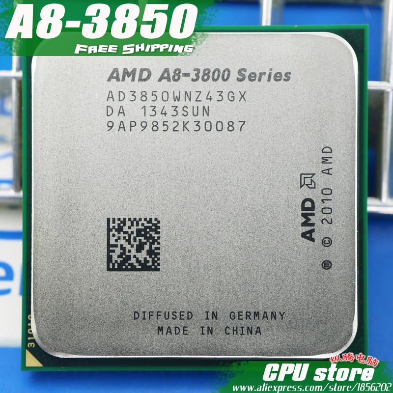 Бесплатная доставка AMD A8 3850 Quad-Core FM1 2 9 ГГц 4 Мб 100 W Процессор процессор штук A8-3850 APU
