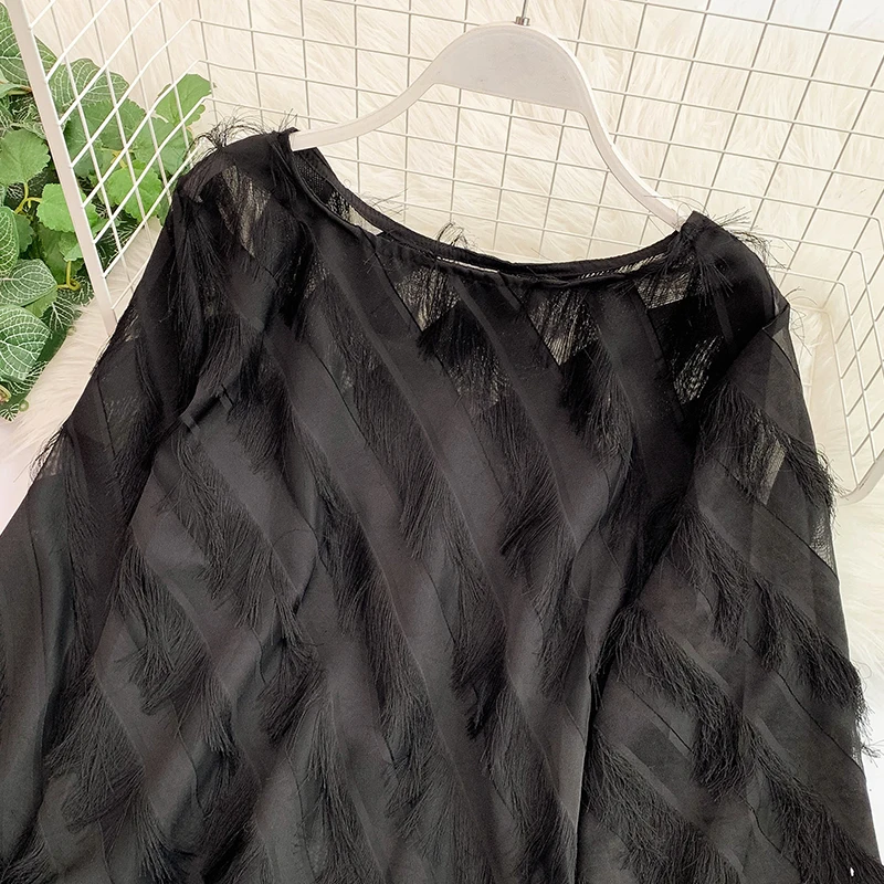 2019 Новая модная женская блузка рубашка сладкий элегантный вокруг шеи фонарь