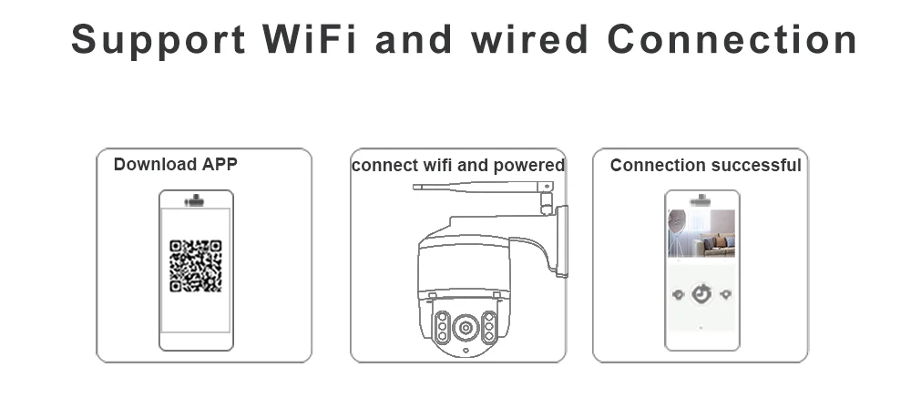 Outdoor Camera 1080P WiFi Security IP Camera smart waterproof PTZ 360 Panoramic Security Speed Dome camera smart ip