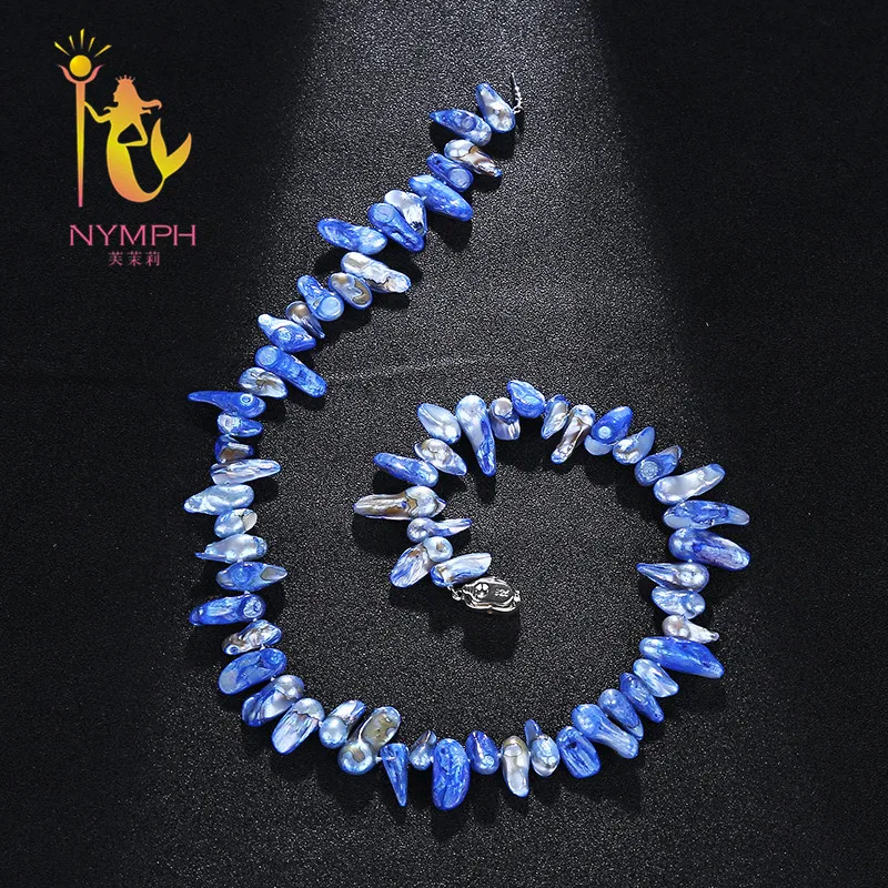 Ожерелье с жемчугом NYMPH ожерелье из натурального пресноводного жемчуга в стиле