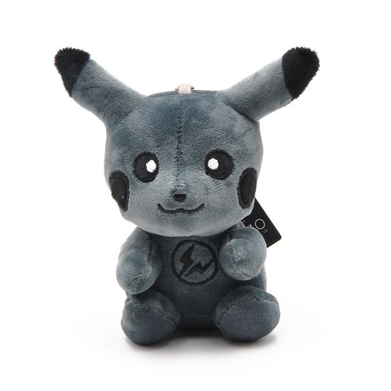 1 шт. модная плюшевая кукла Fujihara Dark Pikachu Lightning Flavor 10 см брелки игрушки для девочек