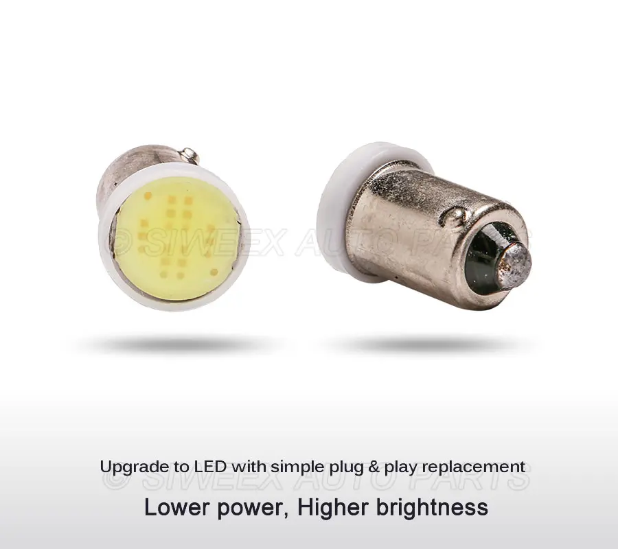 2 предмета T4W BA9S Автомобильный светодиодный COB SMD боковые габаритные хвостовые лампы фонарь освещения номерного знака грузовик с прицепом двери гирлянда Потолочные плафоны дневные ходовые огни 12V Белый