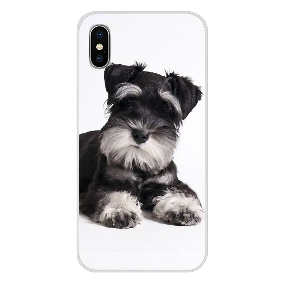 Чехлы для сотового телефона миниатюрные Schnauzer dog art Для Xiaomi Mi4 Mi5 Mi5S Mi6 Mi A1 A2 5X 6X 8 9 Lite
