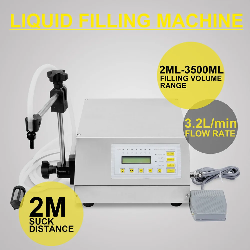 

VEVOR Pump Liquid Filling Automatic Machine Numerical Digital Control Filling 2-3500ML